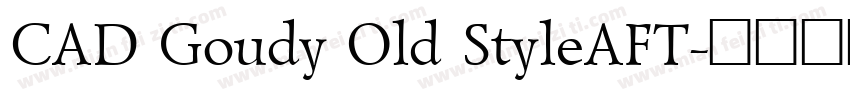 CAD Goudy Old StyleAFT字体转换